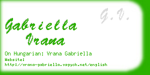 gabriella vrana business card